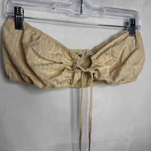 Shein Sleeveless Halter Tie Top Bandeau